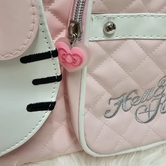 Hello Kitty Sanrio Travel Bag Hand Carry Luggage Cute Gym Bag Kawaii Y2K Pink - Picture 4 of 14